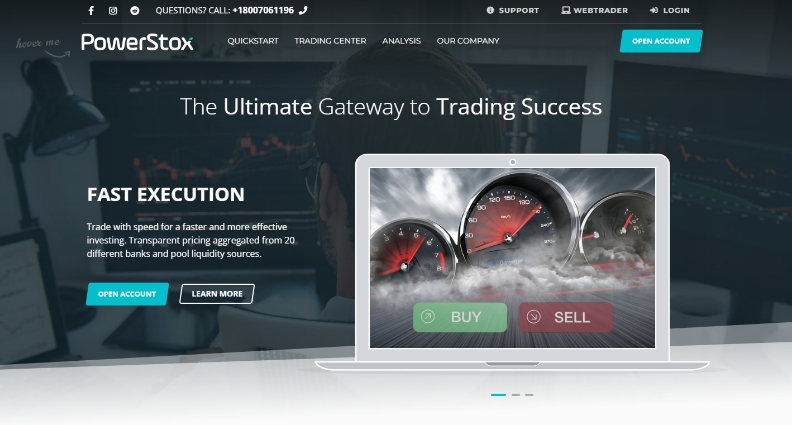 a website screenshot